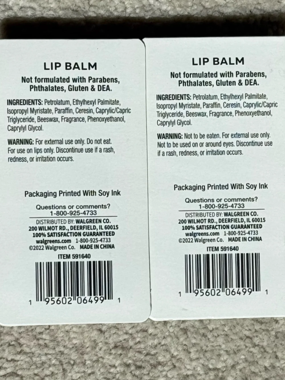 ME Modern Expressions Lip Balm Vanilla Sugar Cookie & Sweet Winter Berry NEW